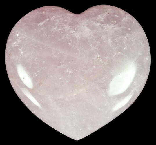 Polished Rose Quartz Heart - Madagascar #59103